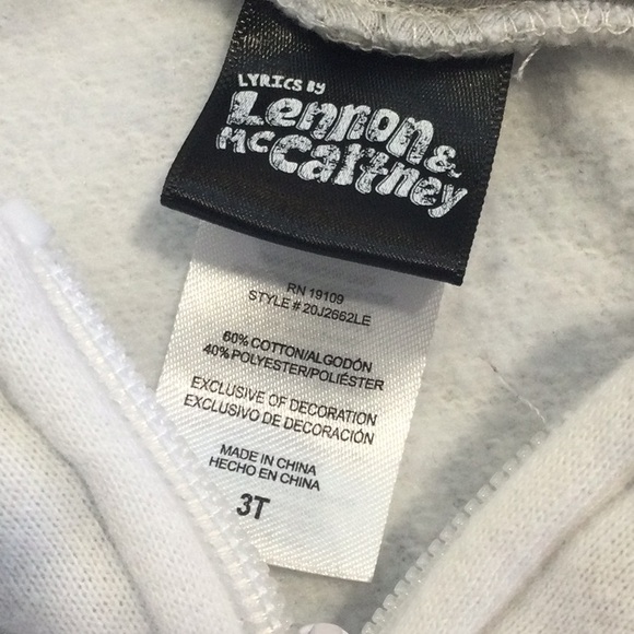 “Hey Jude “ hoodie size 3Toddler - Picture 4 of 5